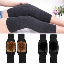 Unisex Winter Wool Elastic Knee Brace Pads Leg Warmers Winter Warm Breathable Thermal Knee Warmers Sleeve Knee Pads for Women Men Outdoor Sports ebazarmart