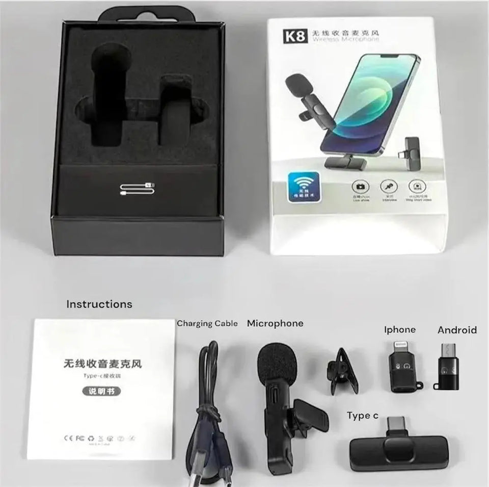 KB Wireless 3 in 1 Noise Reduction Microphone ebazarmart